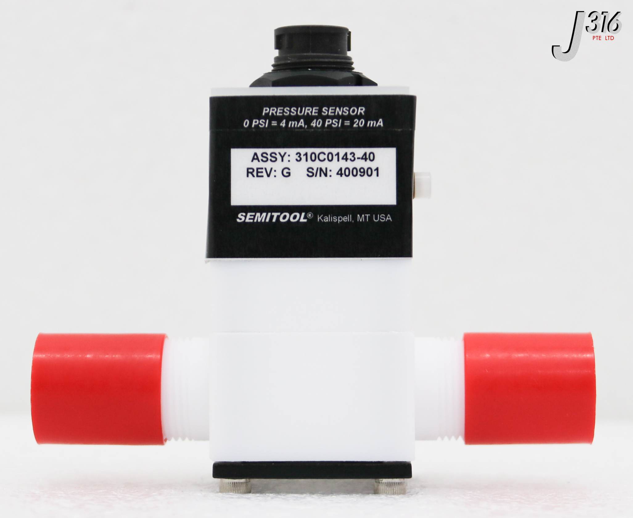 36738 SEMITOOL PR SNR VLV1/2FL INLINE 3/8V 40PSI, 300C0008-40 (NEW